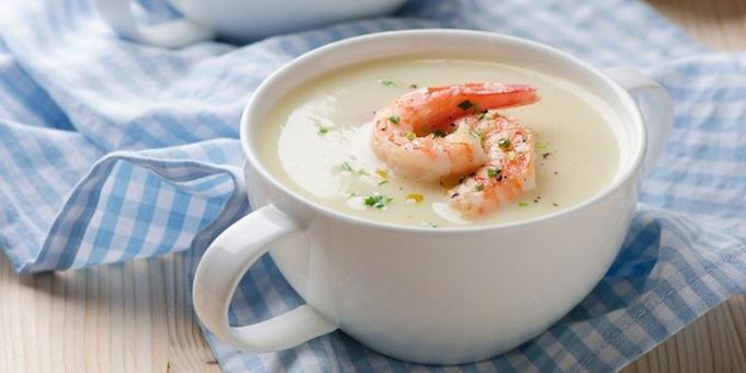 Рецепти: Крем супа са козицама