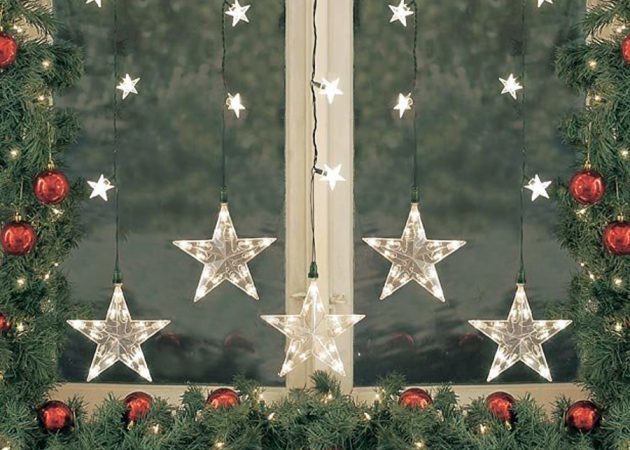 Како украсити кућу за Нову годину: прозори