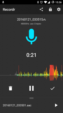 Рецордр за Андроид - високог квалитета диктафон са пуним опције контроле