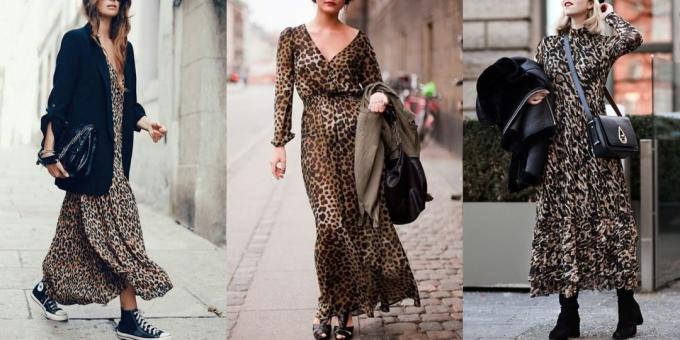 Мода хаљина 2019 са леопард принт