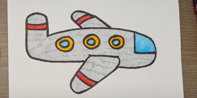 Како нацртати авион: цртање авиона фломастерима