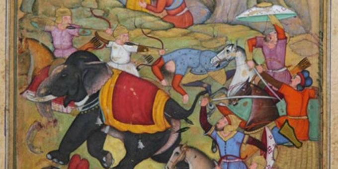 Тамерлане напада војску султана Делхија