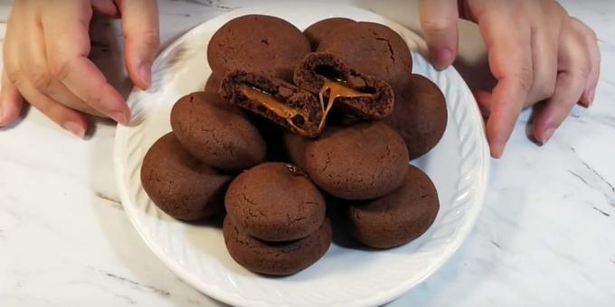 Чоколадне колачиће са карамела