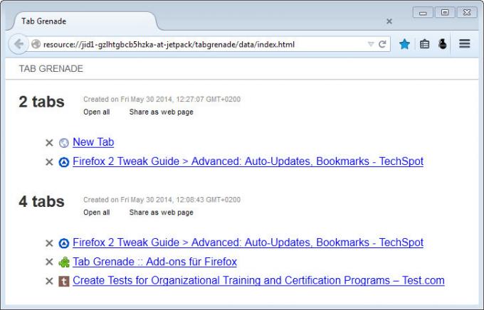 https://addons.mozilla.org/ru/firefox/addon/tab-grenade/