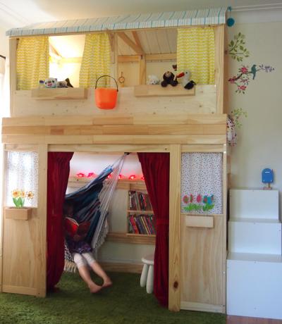 Како направити кућу Сплит-левел од дечјих кревета